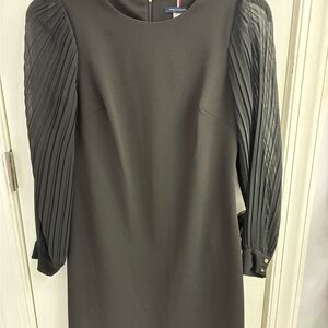 Tommy Hilfiger size 4 Black Dress with Pleated Sleeves